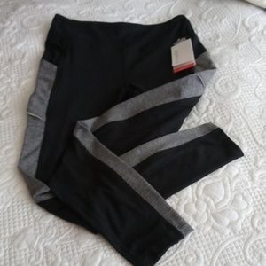 Black and Light Gray Marika NWT leggings.